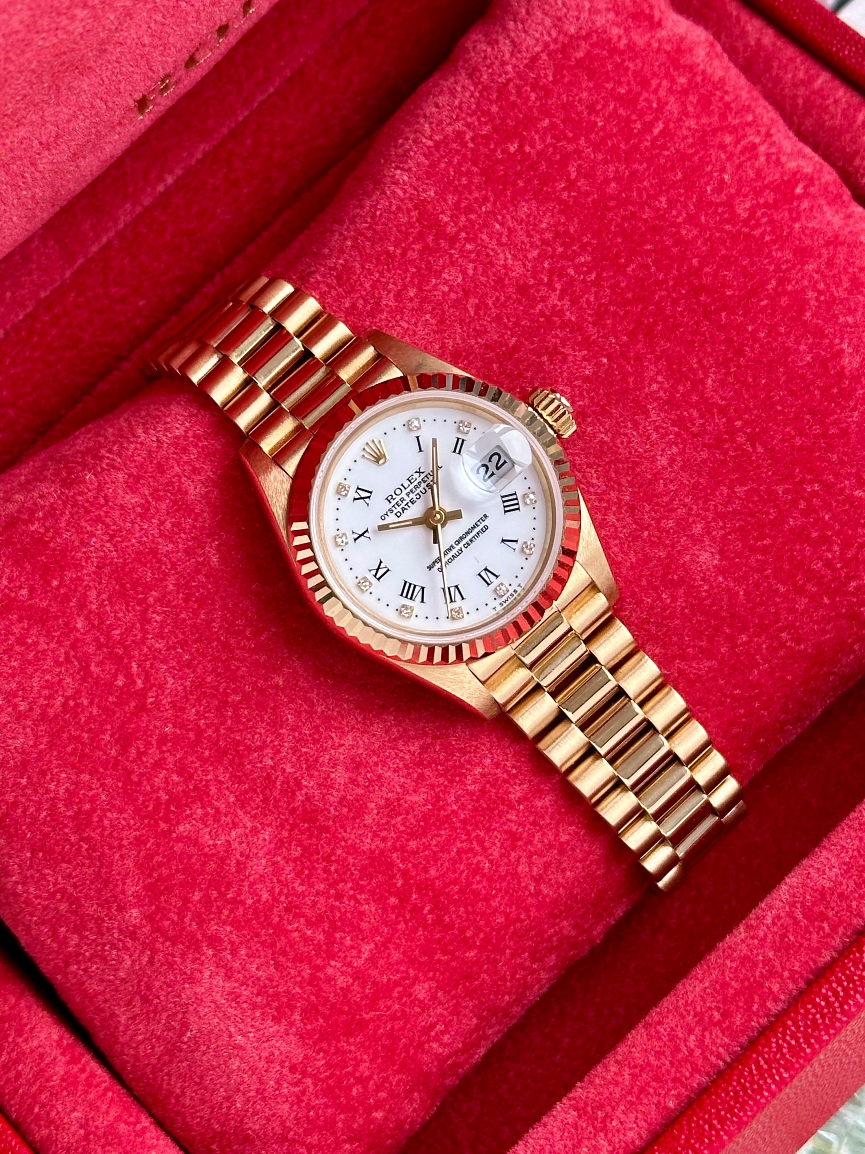 【ROLEX】デイトジャストレディース ホワイト Rolex Lady-Datejust 