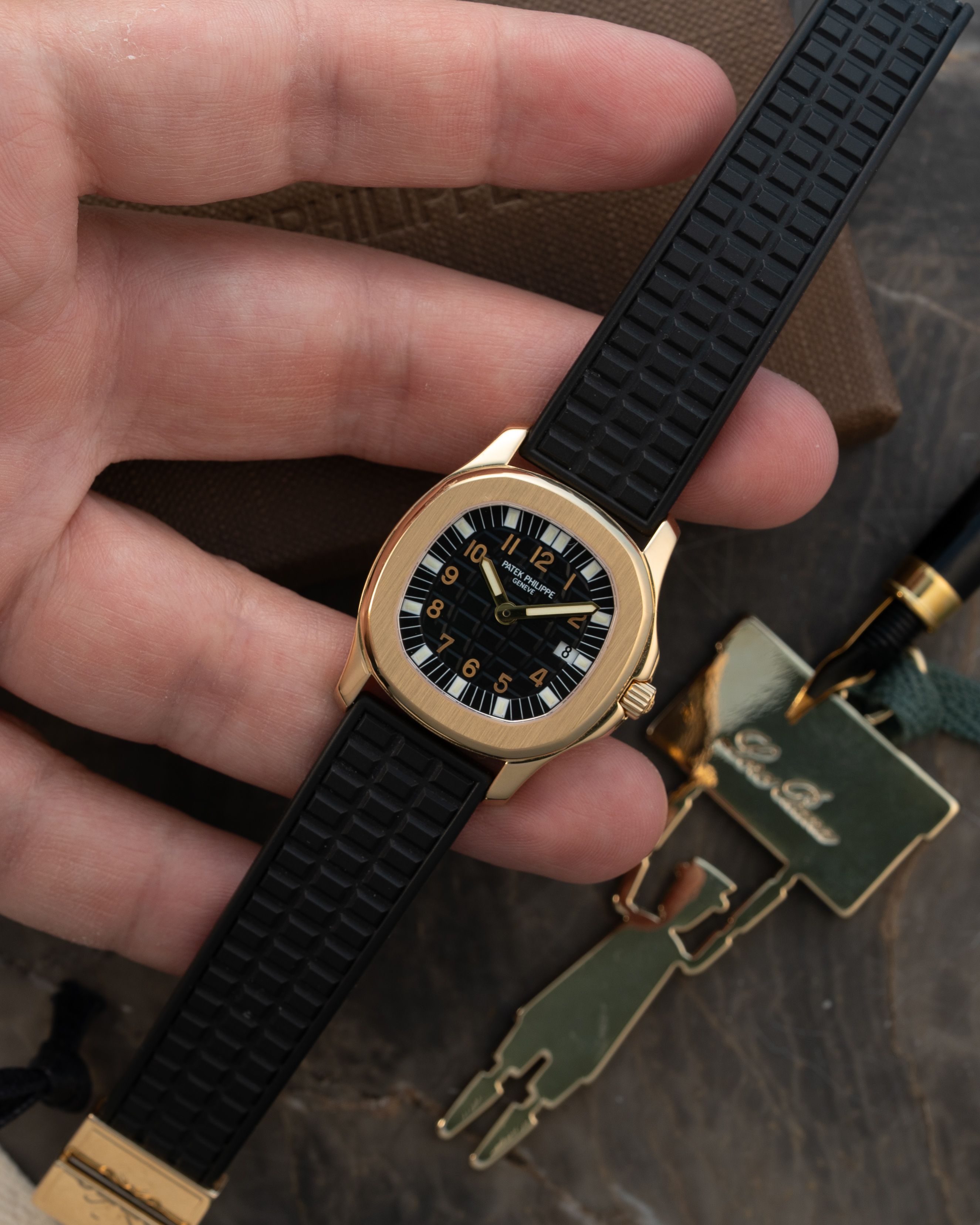 Patek Philippe Aquanaut 4960 J Black 2006 with original box and papers