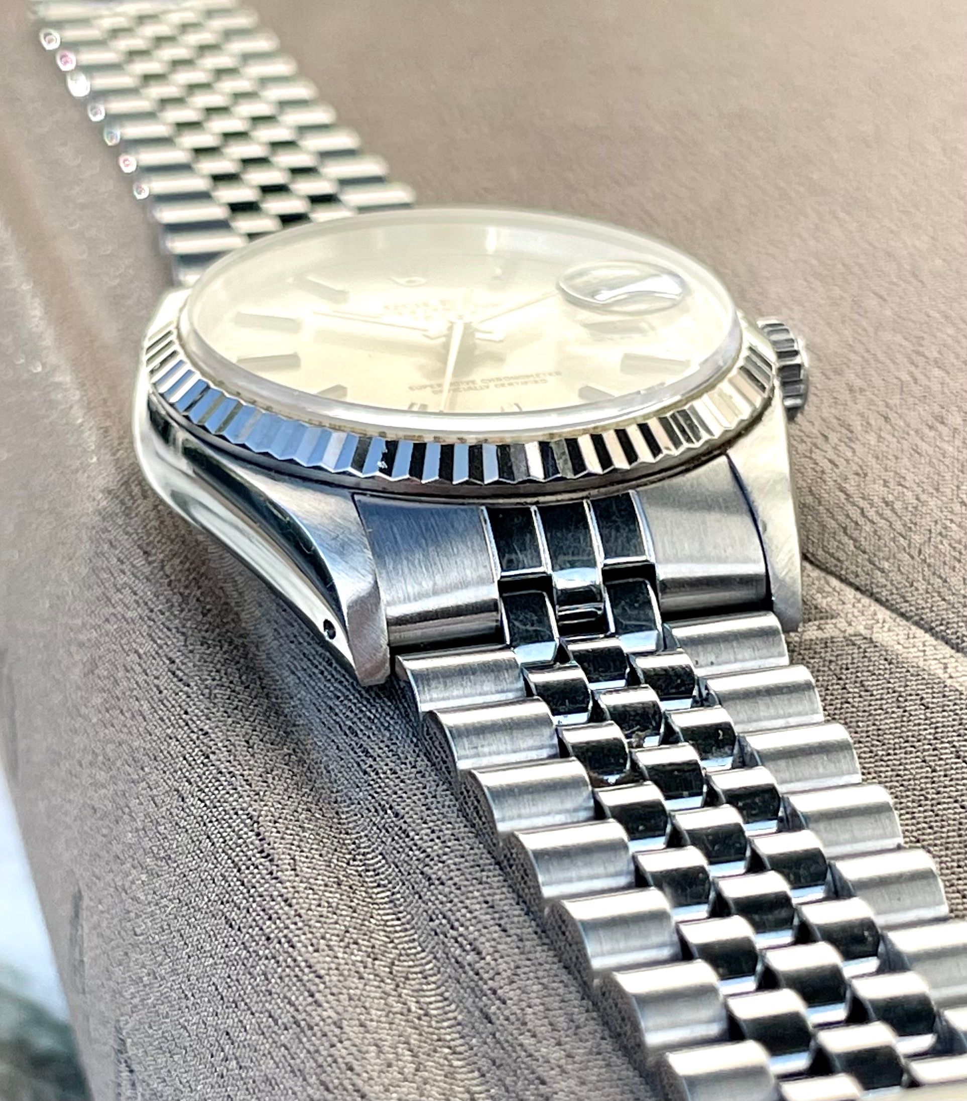 Rolex Datejust 16234 Silver 1990 with original papers