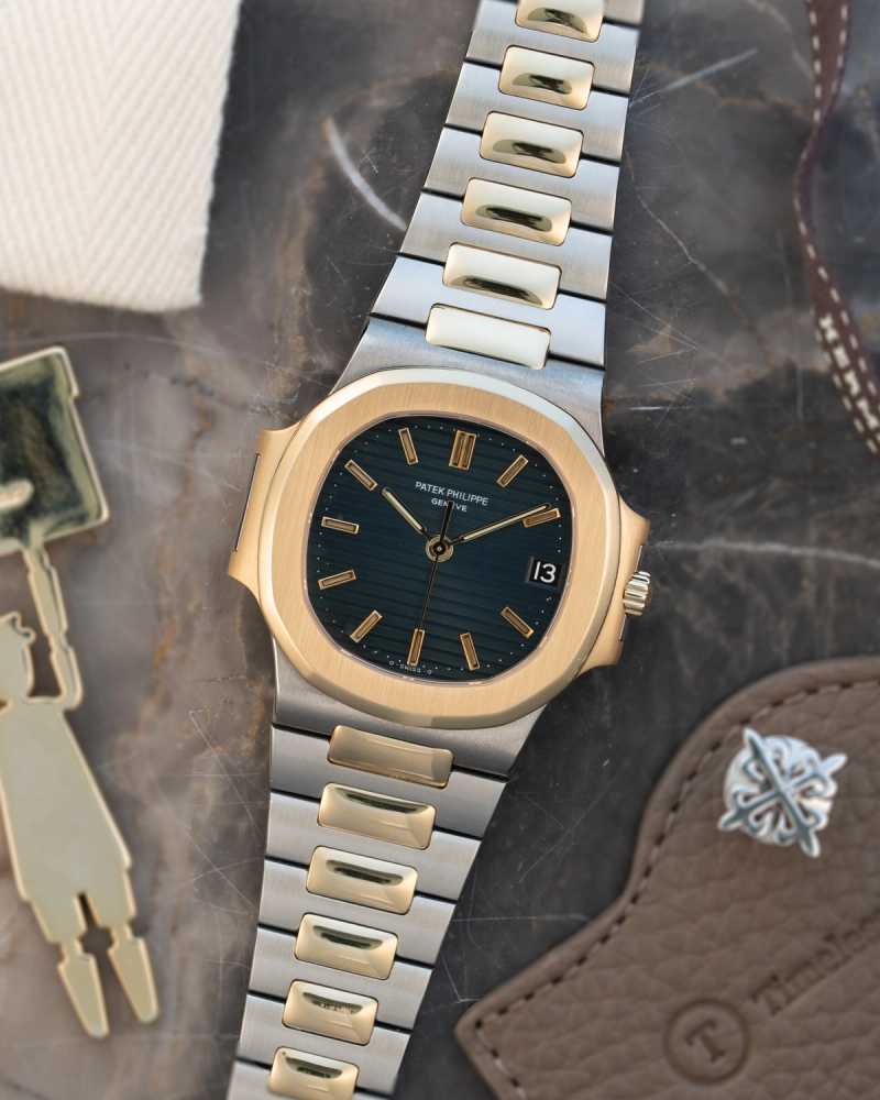 Featured image for Patek Philippe Nautilus 3800 Blue 1984 with original box and papers