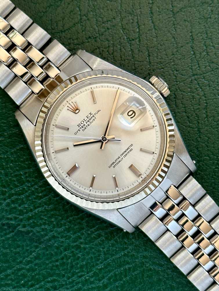 Detail image for Rolex Datejust "No-Lume" 1601 Silver 1970 