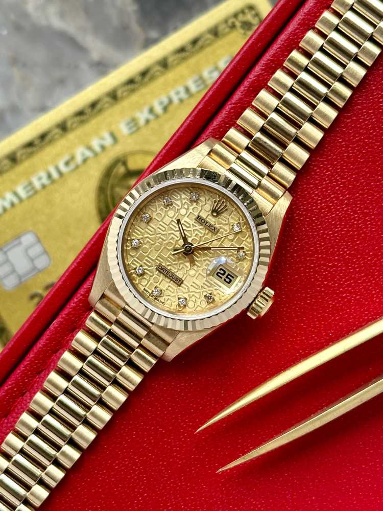 Image for Rolex Lady-Datejust "Diamond" 69178 Gold 1993 with original box and papers