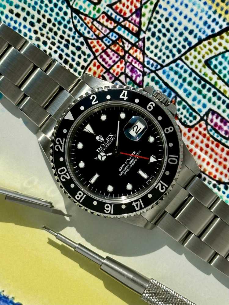 Image for Rolex GMT-Master "Swiss" 16700 Black 1998 with original box and papers