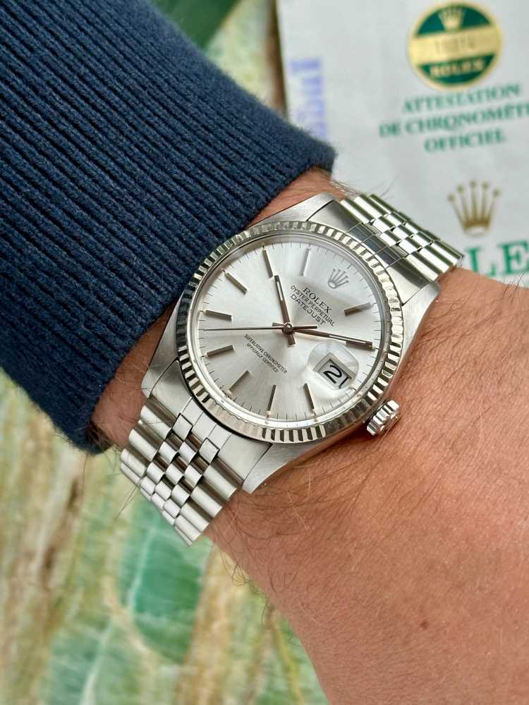 Image for Rolex Datejust 16014 Silver 1984 with original box and papers 2