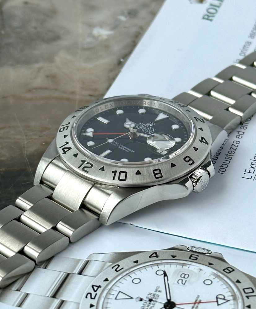 Image for Rolex Explorer 2 "Engraved Rehaut" 16570T Black 2009 with original box and papers