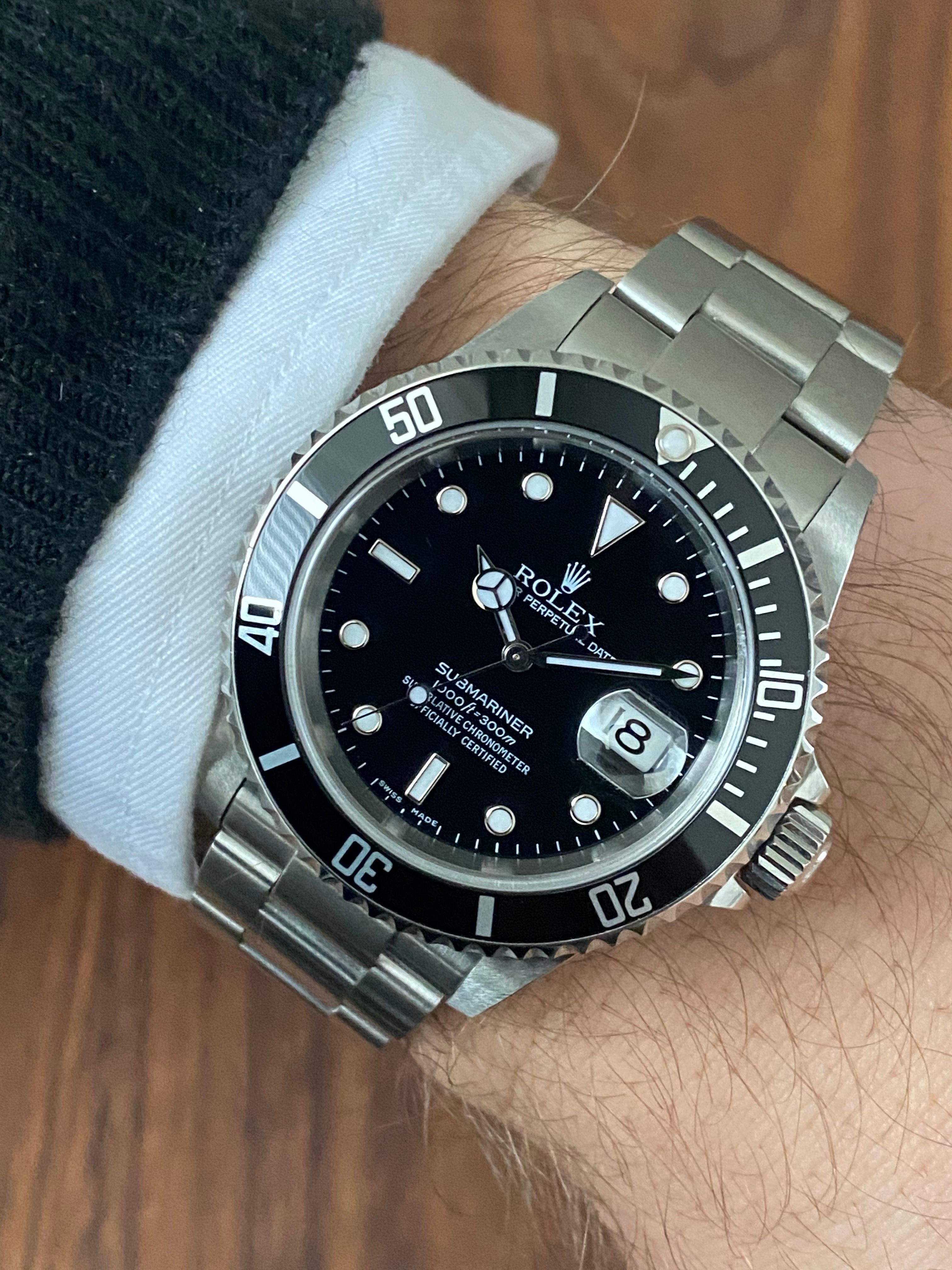 rolex submariner 16610 black