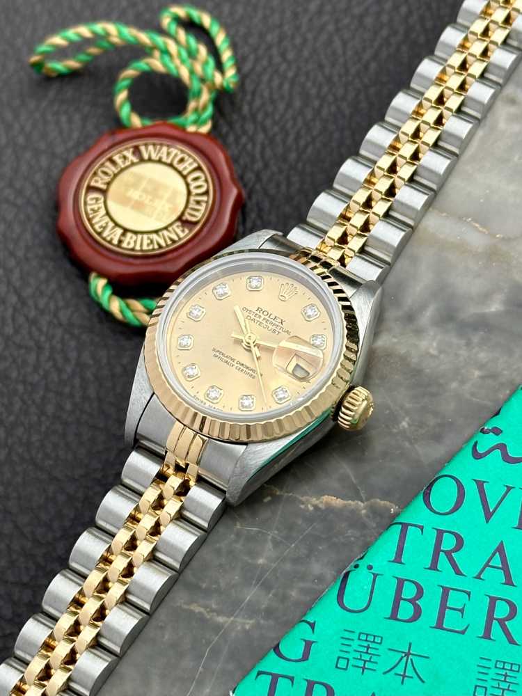 Image for Rolex Lady-Datejust "Diamond" 79173G Gold 1999 with original box and papers