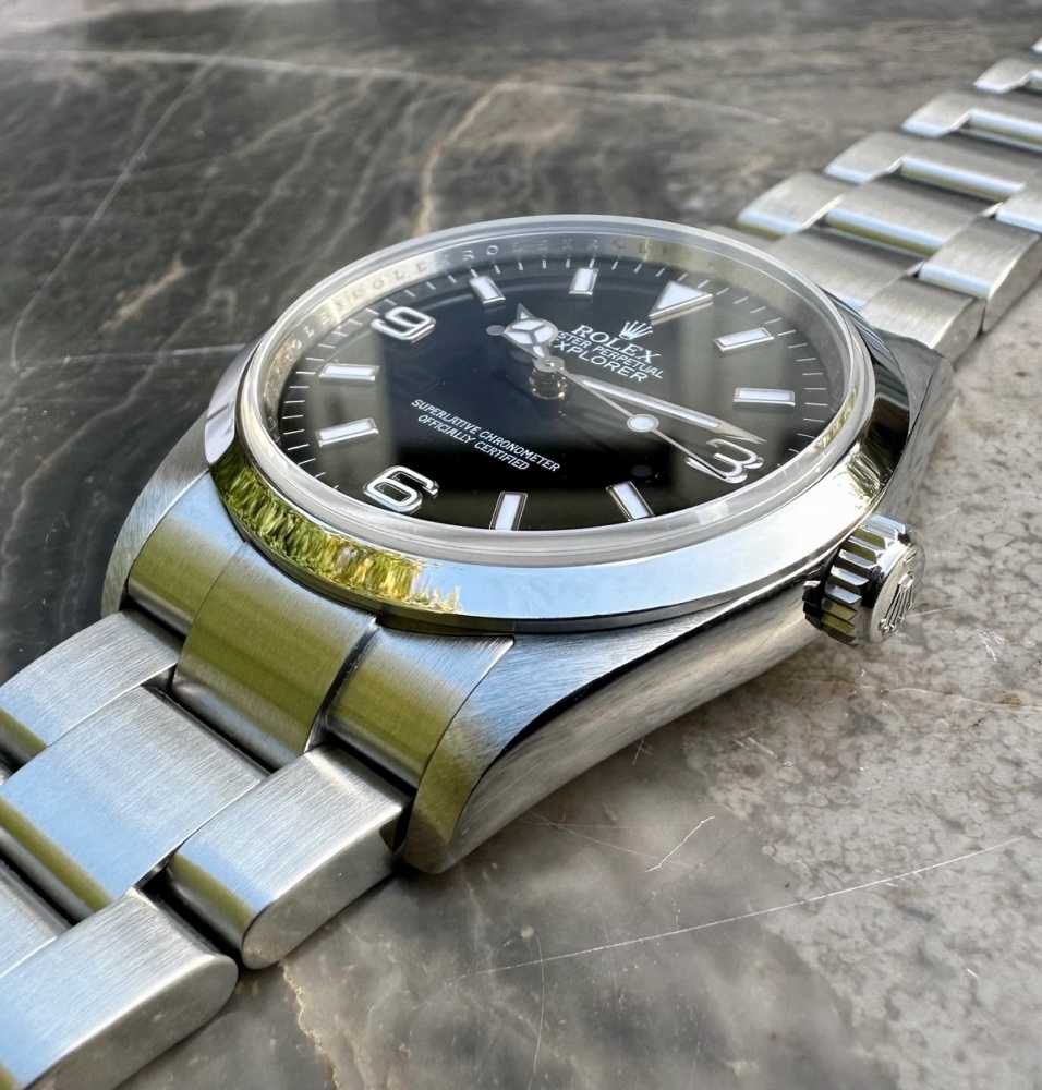 Image for Rolex Explorer I 114270 Black 2007 with original box and papers