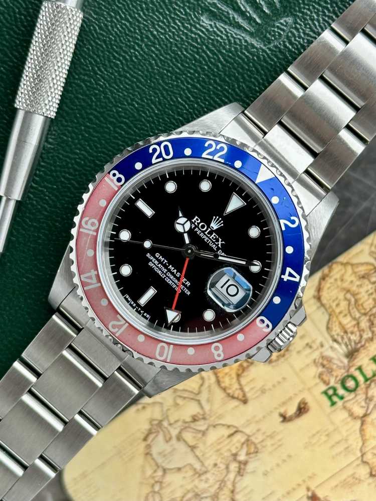 Image for Rolex GMT-Master "Pepsi" 16700 Black 1997 with original box and papers