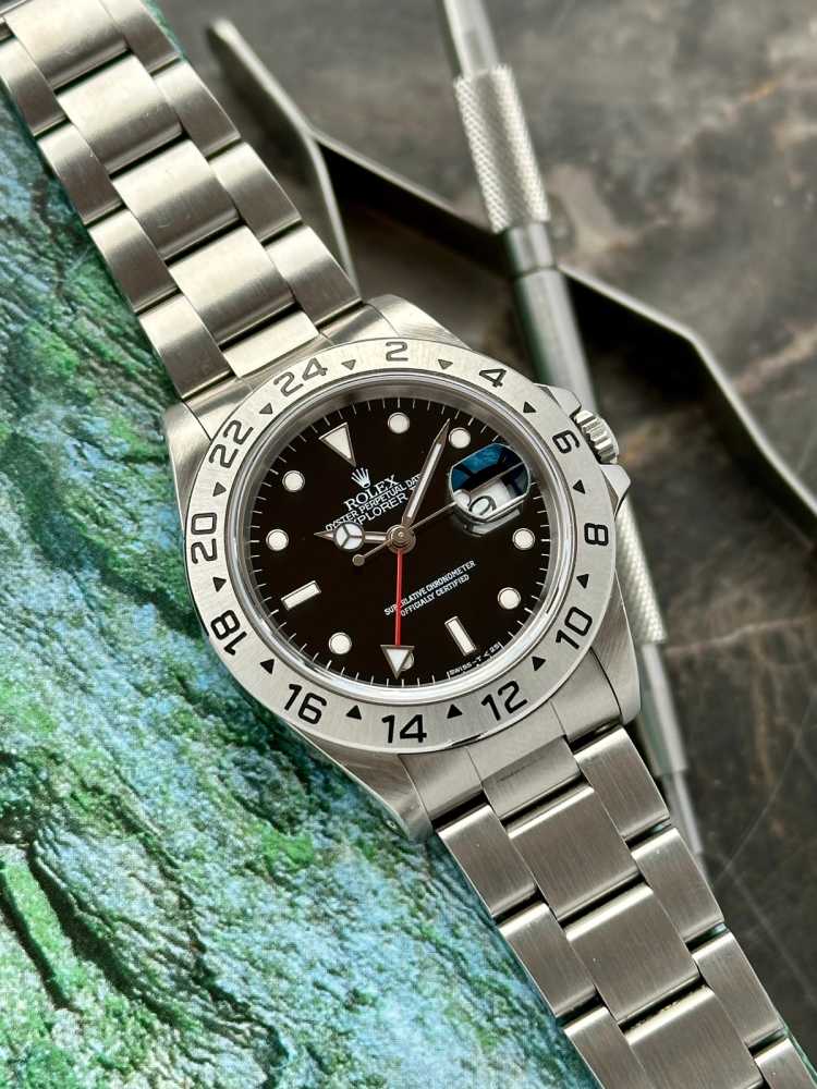 Image for Rolex Explorer II 16570 Black 1996 with original box