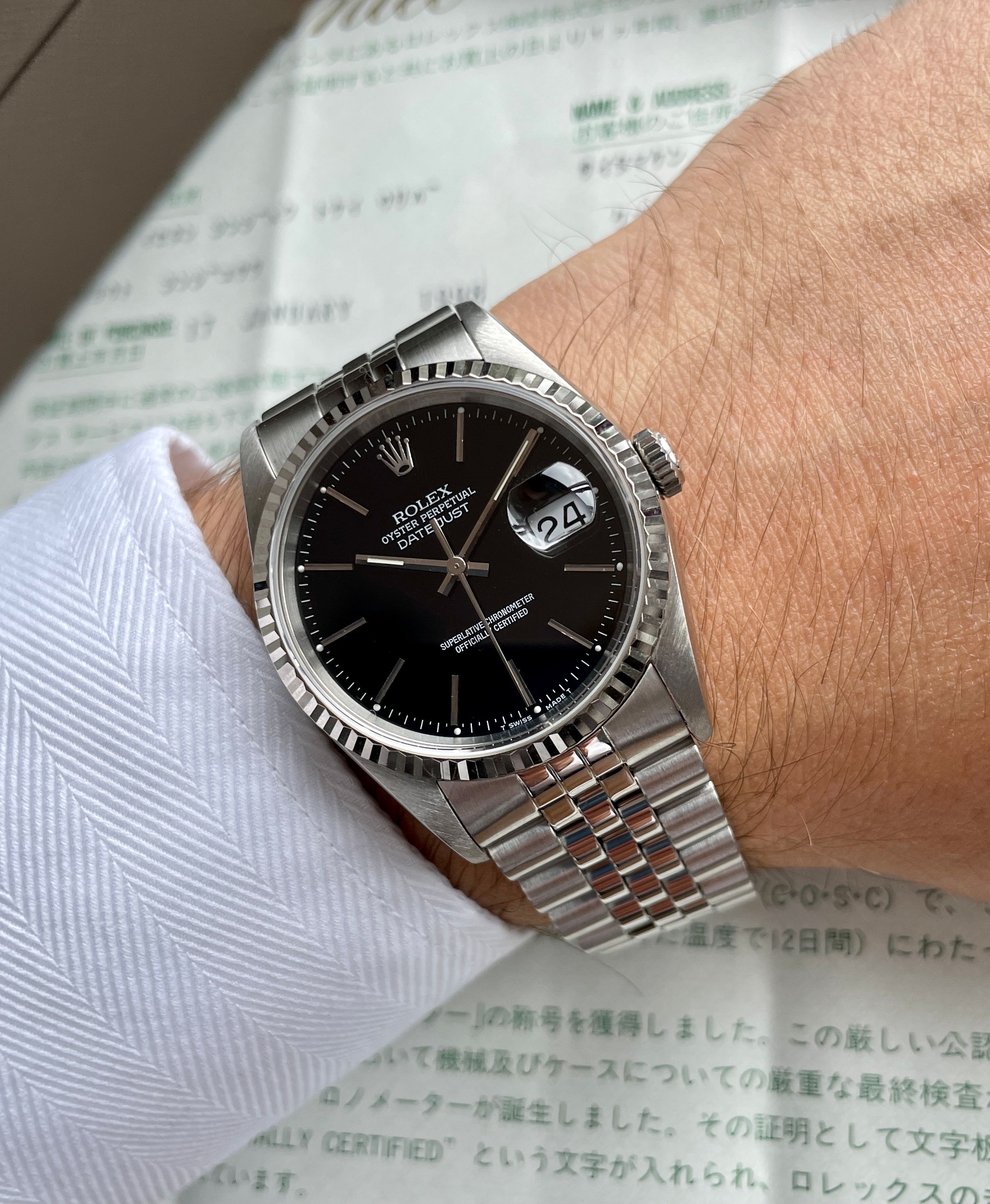 Datejust 36 black outlet dial