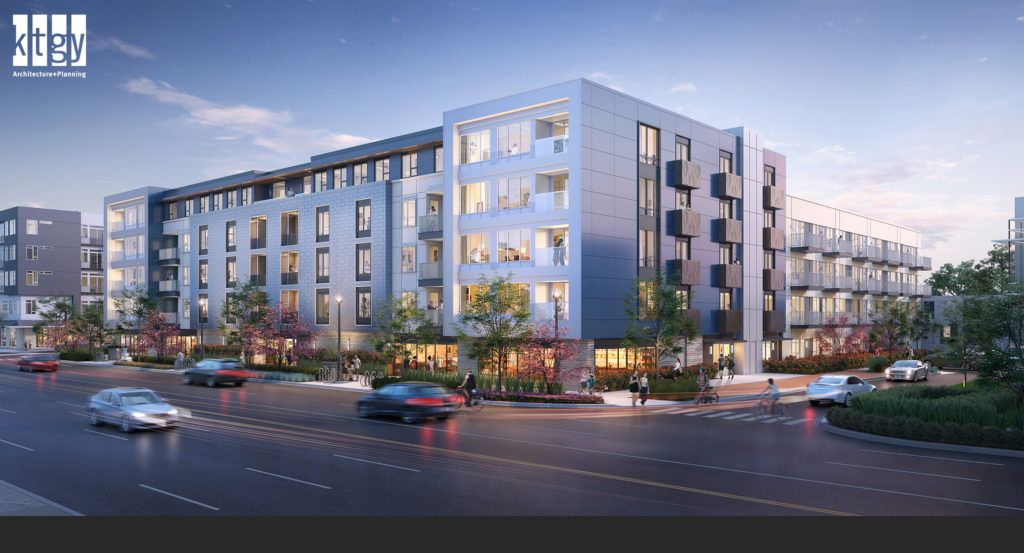 A rendering of the southeast corner (credit: KTGY)