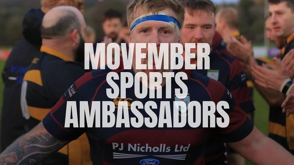 Photos collage showing people engaged in sport for Movember.