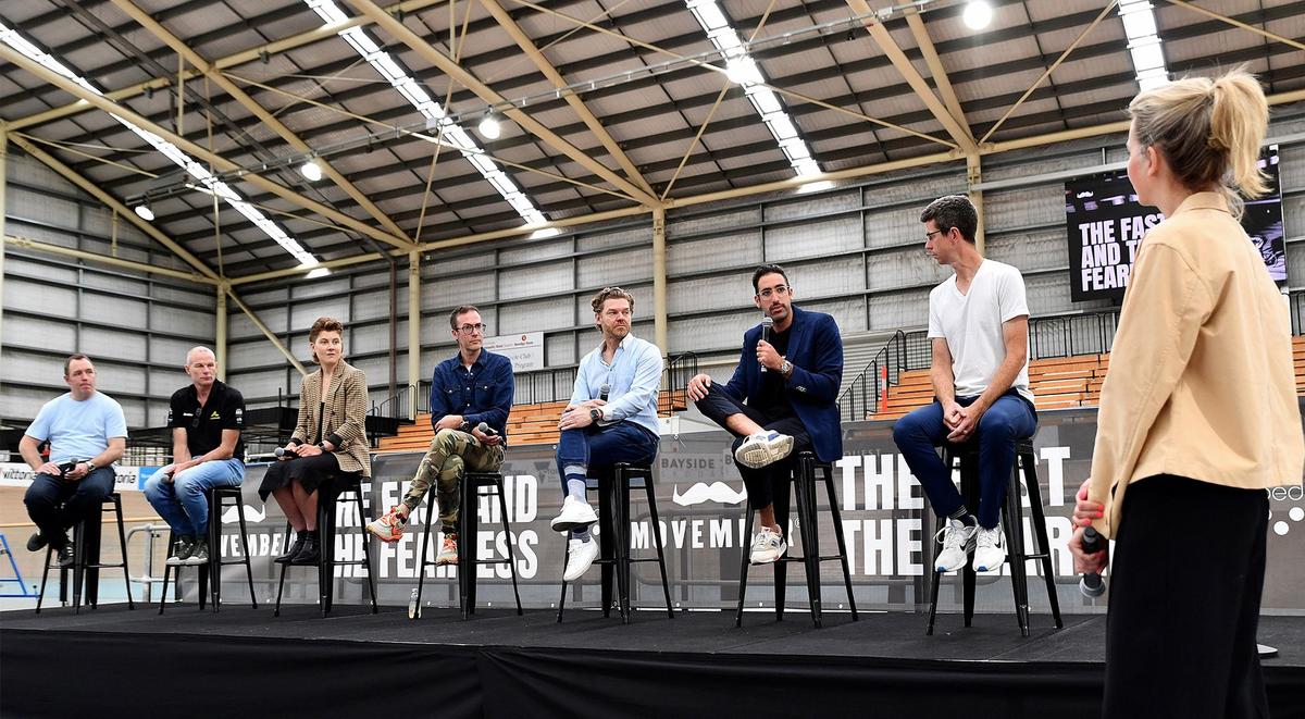 Panel discussion on stage at The Fast and The Fearless
