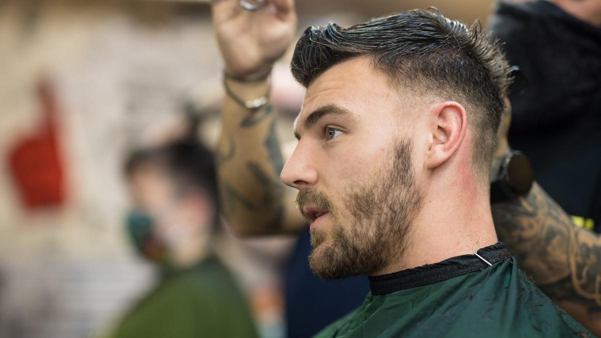 Johnny at the barber's