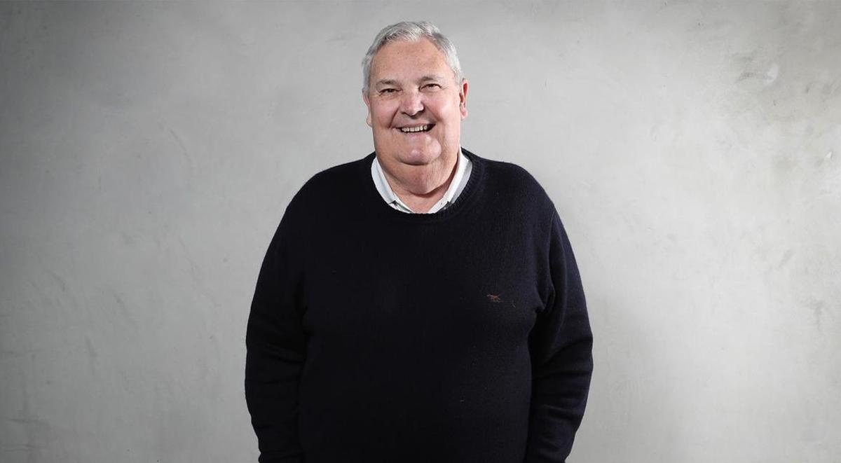 Prostate cancer survivor Rob Baker poses for photo.