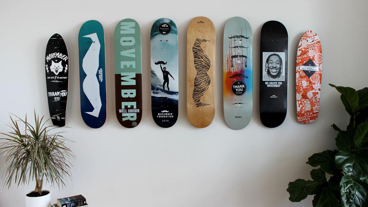 Movember Skateboard Trophies