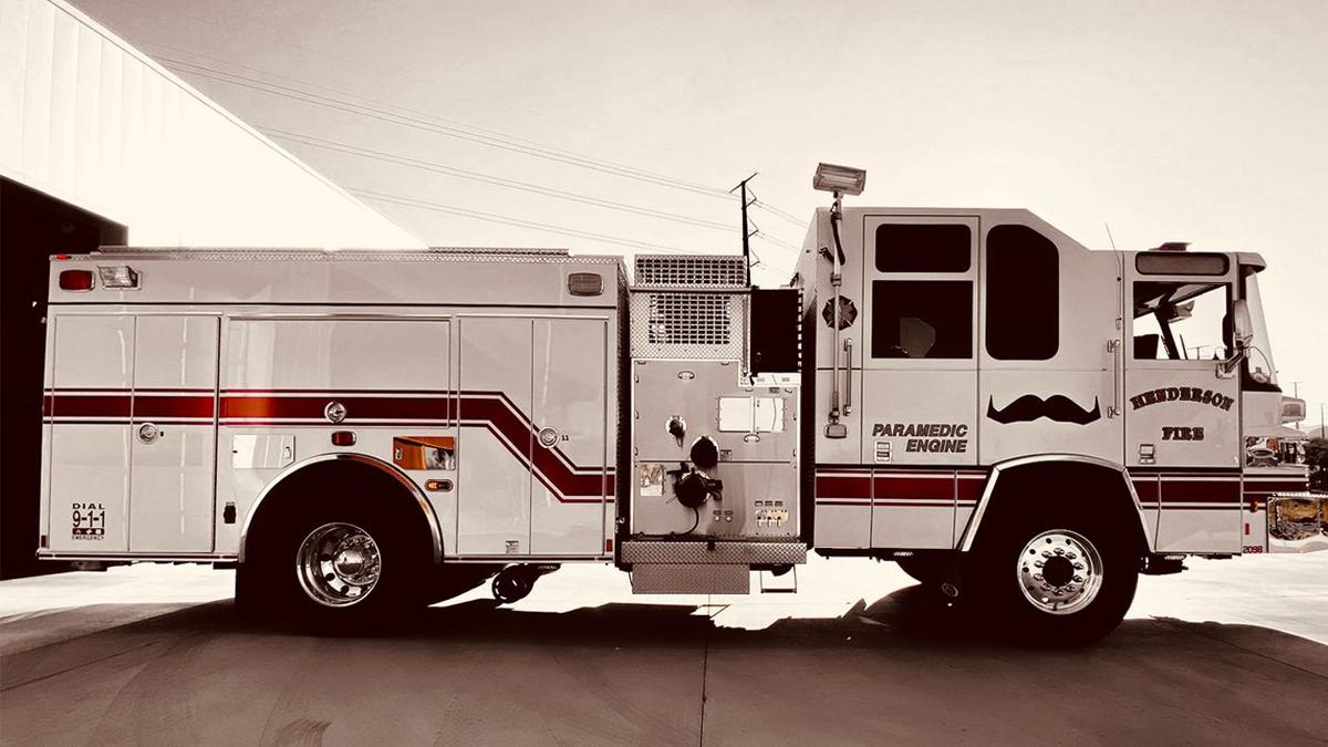 Mo Decal on Fire Truck