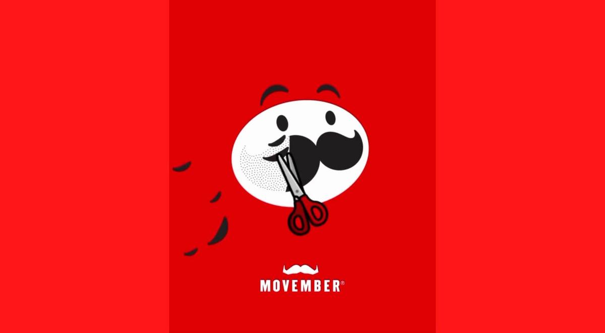 Pringle's Mr P shaves off his moustache