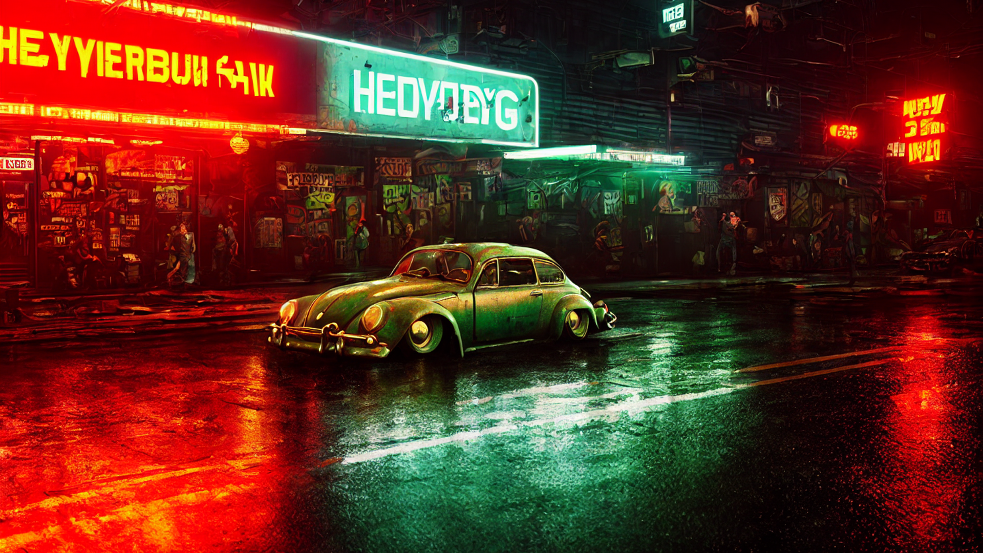 Stable Diffusion + Dreambooth: #the65 in a neon future