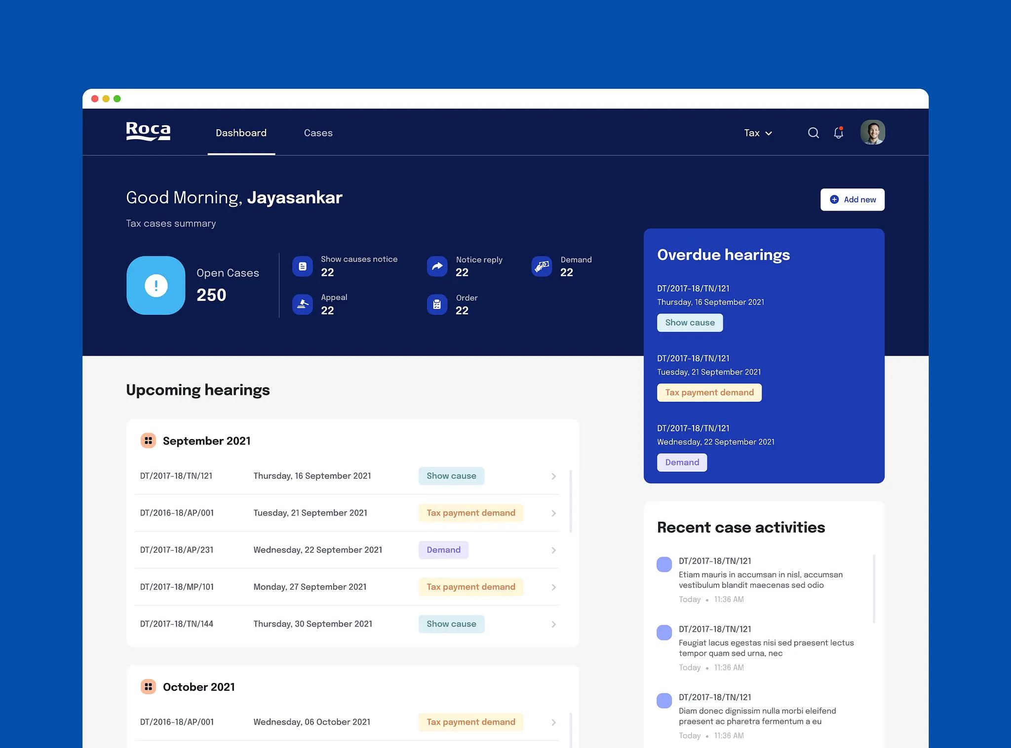 UI/UX for Tax & legal notice management system    - Image 3