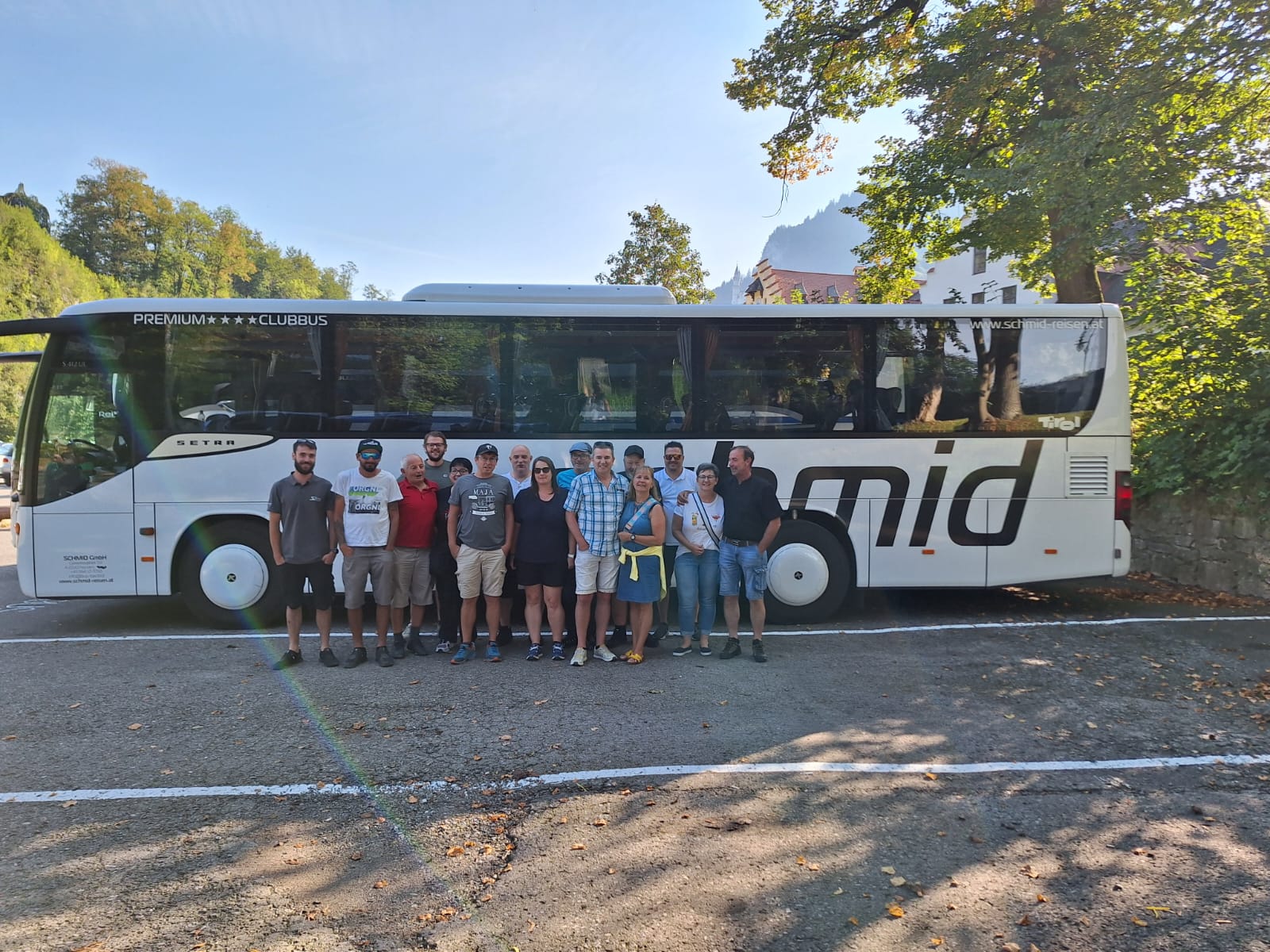 Vereinsausflug Aug. 2024 - Schloss Neuschwanstein - Bodenseeregion - Rheinfall Wasserfall