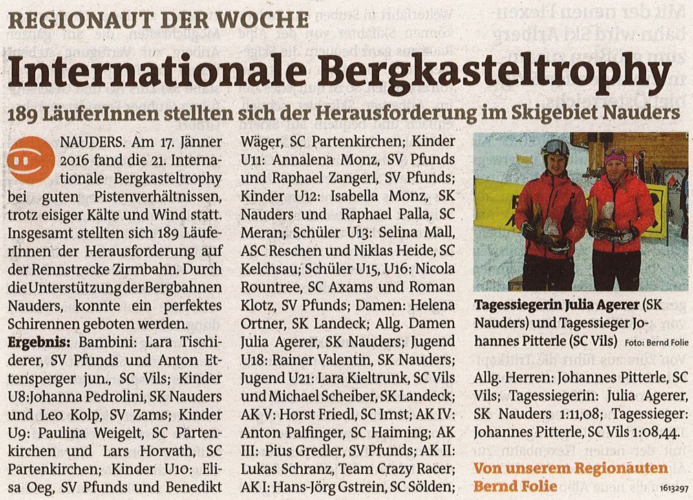 21. Int. Bergkasteltrophy 2016