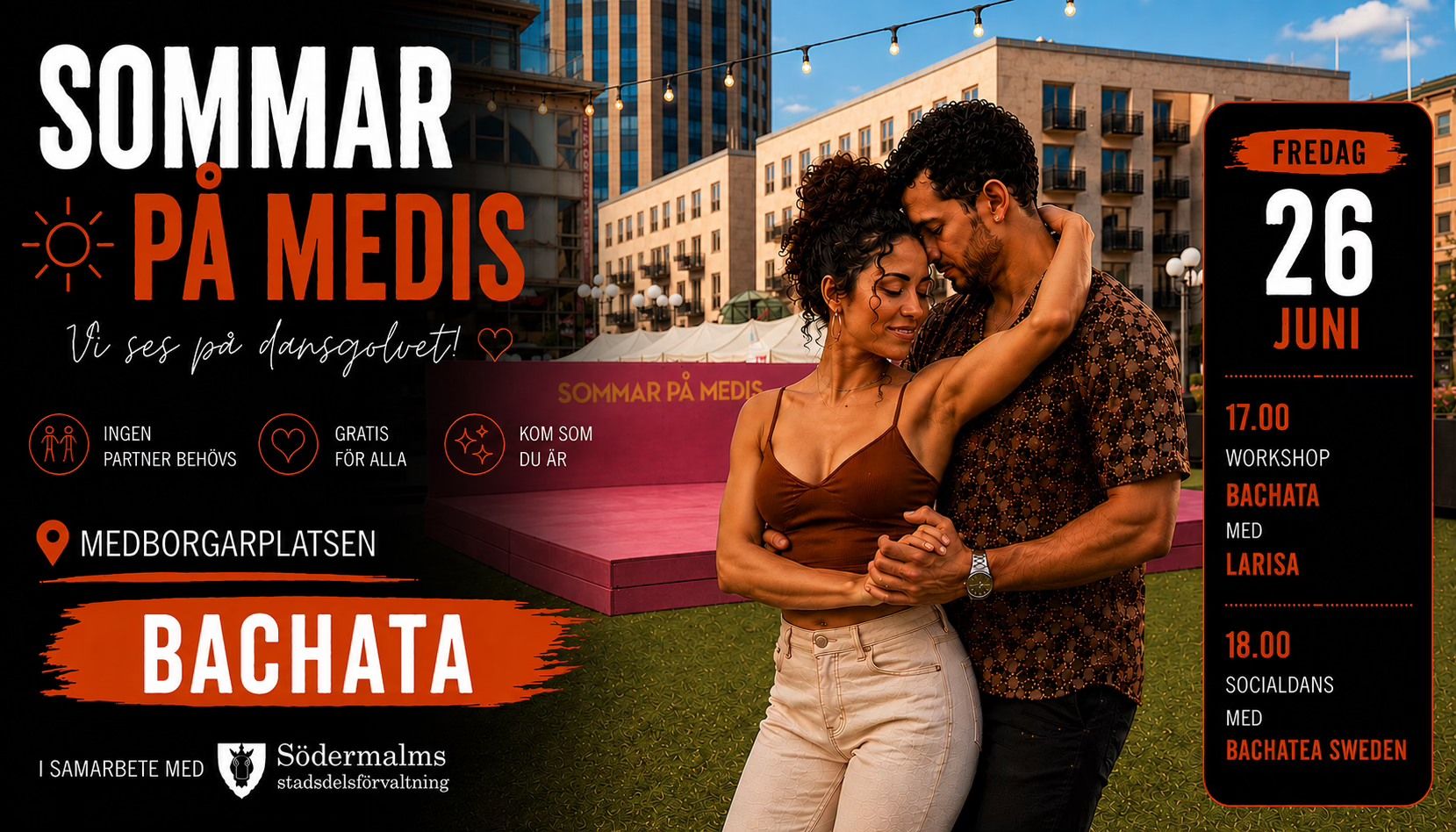 Sommar på Medis: Bachata med Larisa + Bachatea Sweden Team