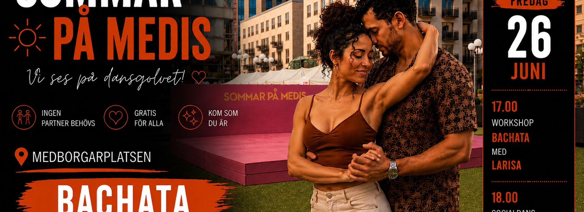 Sommar på Medis: Bachata med Larisa + Bachatea Sweden Team