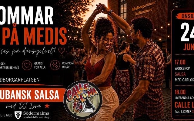 Sommar på Medis: Salsa med Carlos Lopez + Calle Luna feat. Lesmer Solenzar live