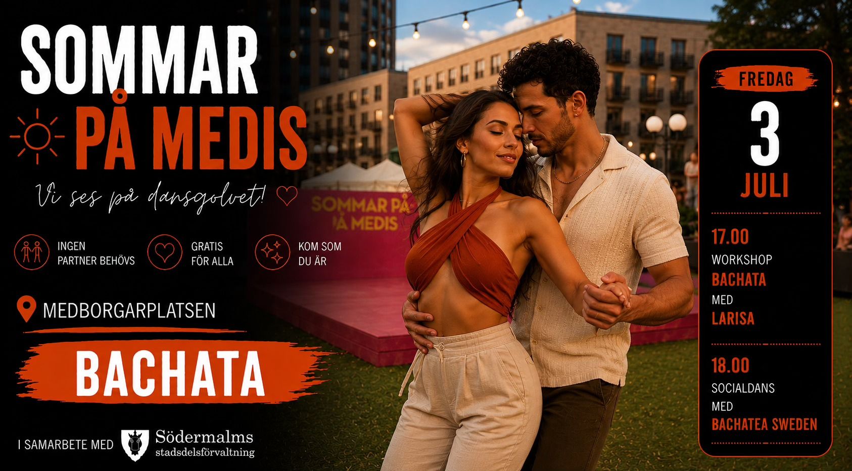 Sommar på Medis: Bachata med Larisa + Bachatea Sweden Team