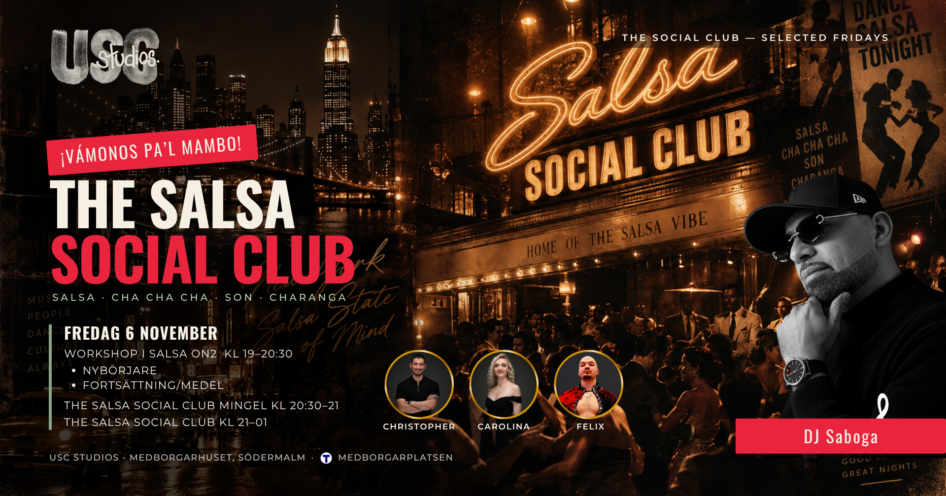 ¡Vámonos pa’l Mambo! The Salsa Social Club på USC Studios