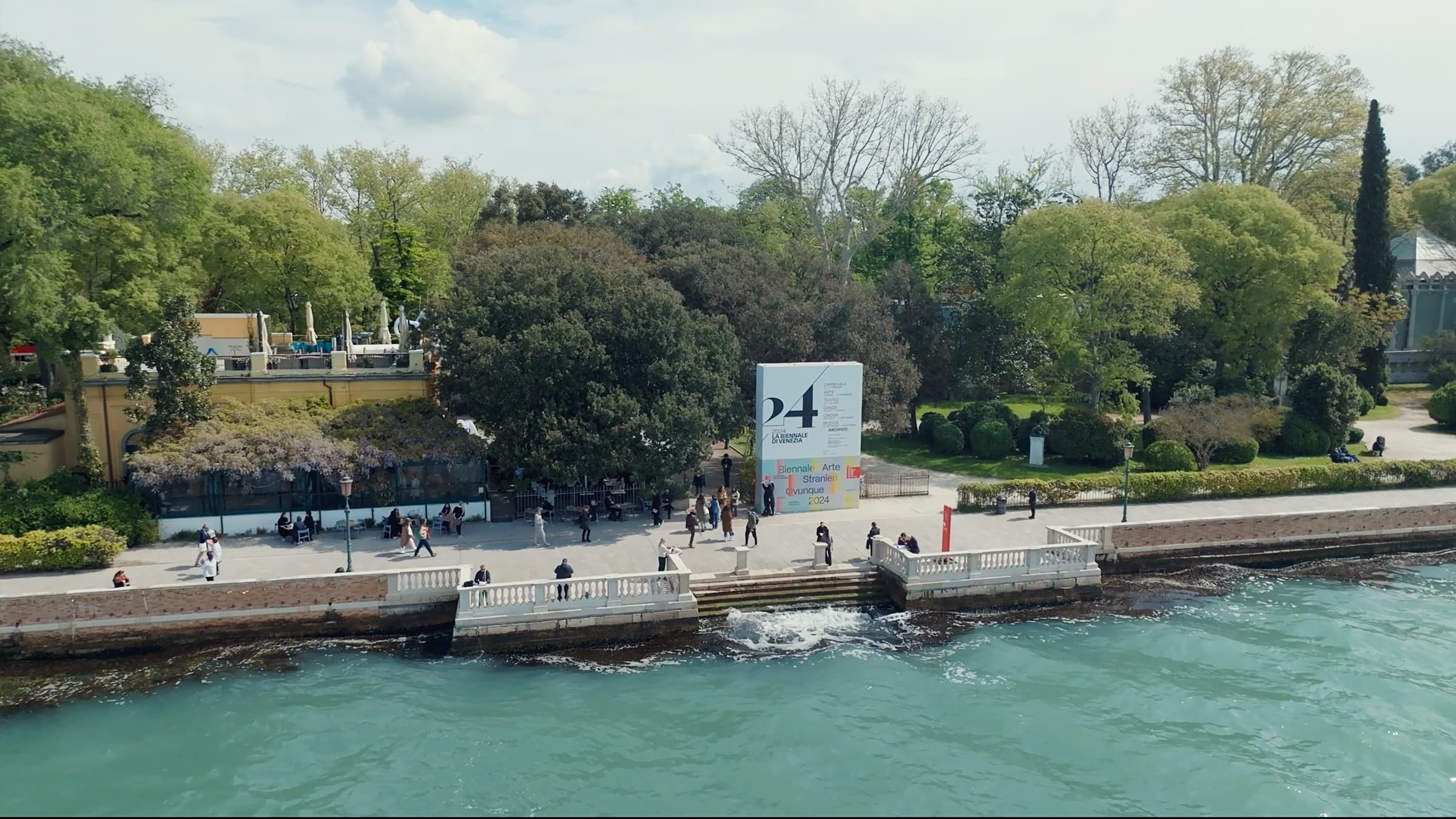 Giardini della Biennale, Drone footage