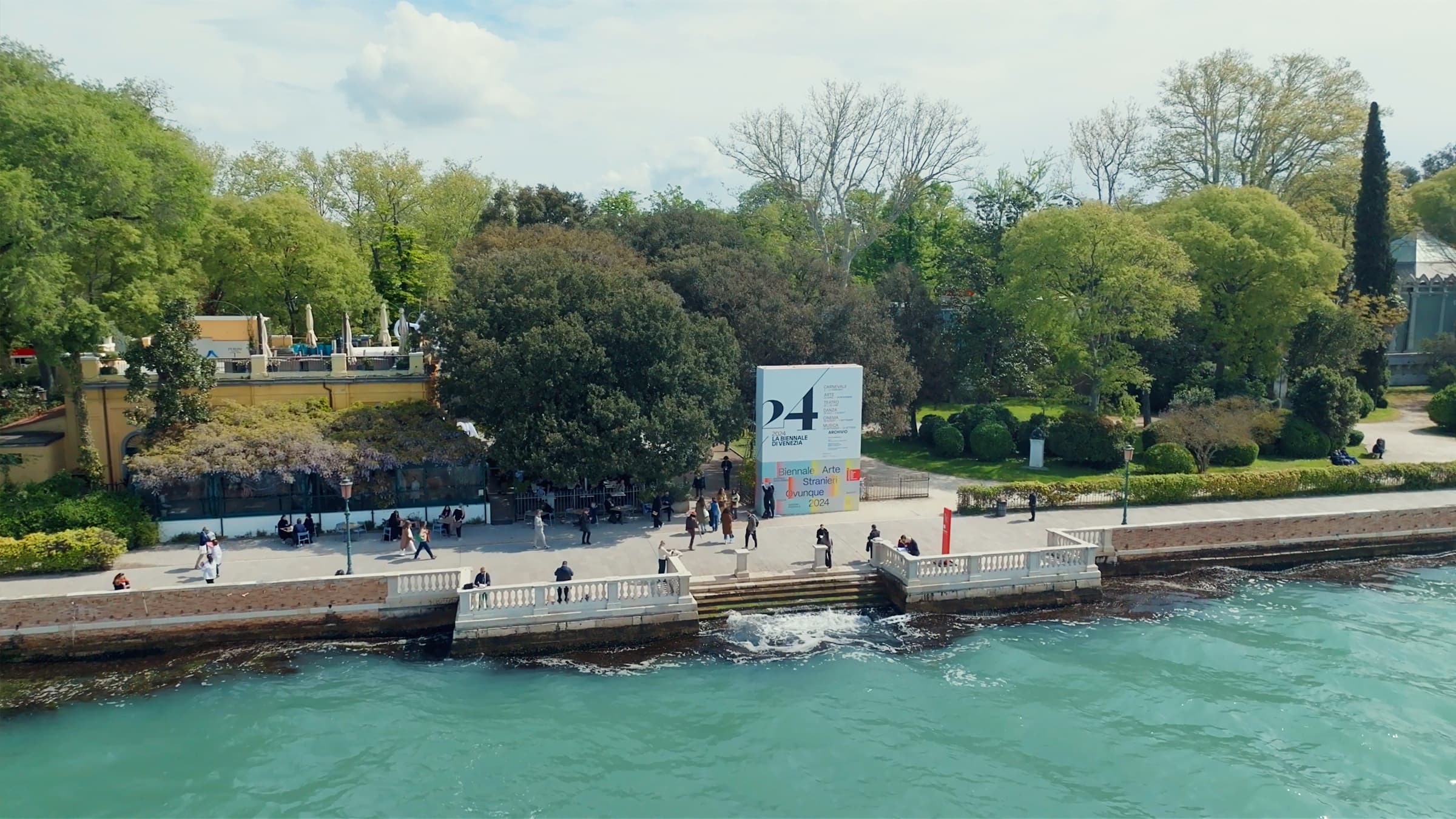 Giardini della Biennale, Drone footage
