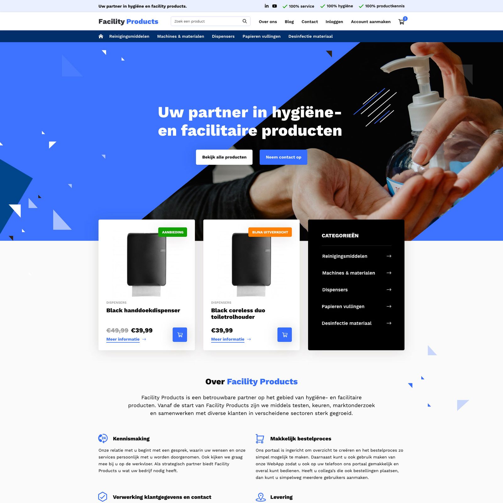 Webshop Facility Products