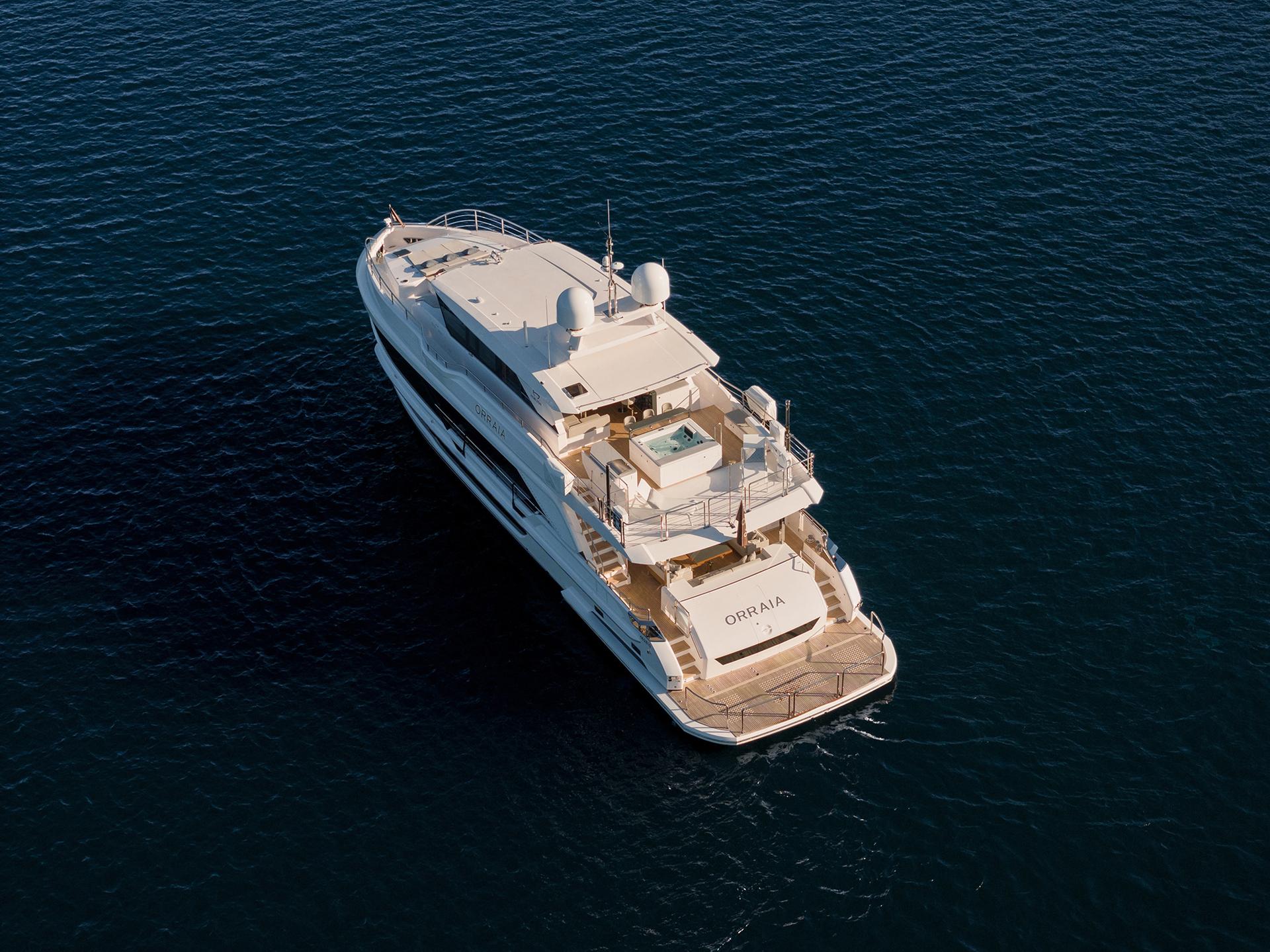 orraia luxury yacht day charter