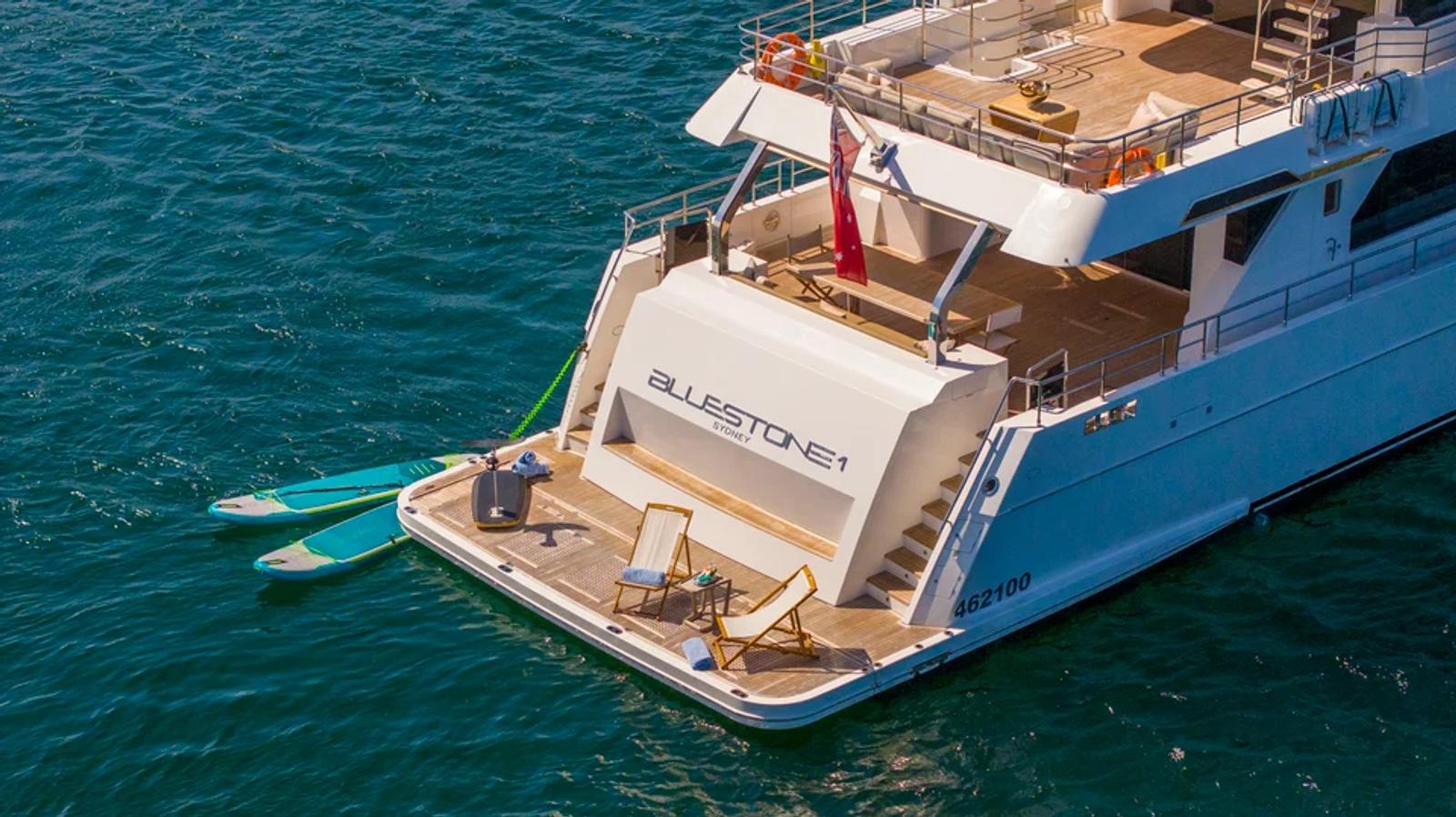 Bluestone 1 — aerial beach club paddleboards