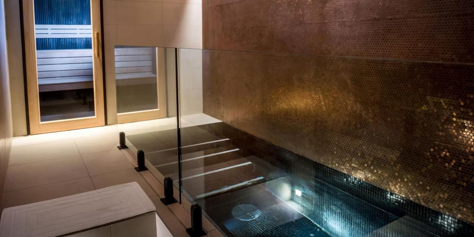 Spa vitality pool and sauna