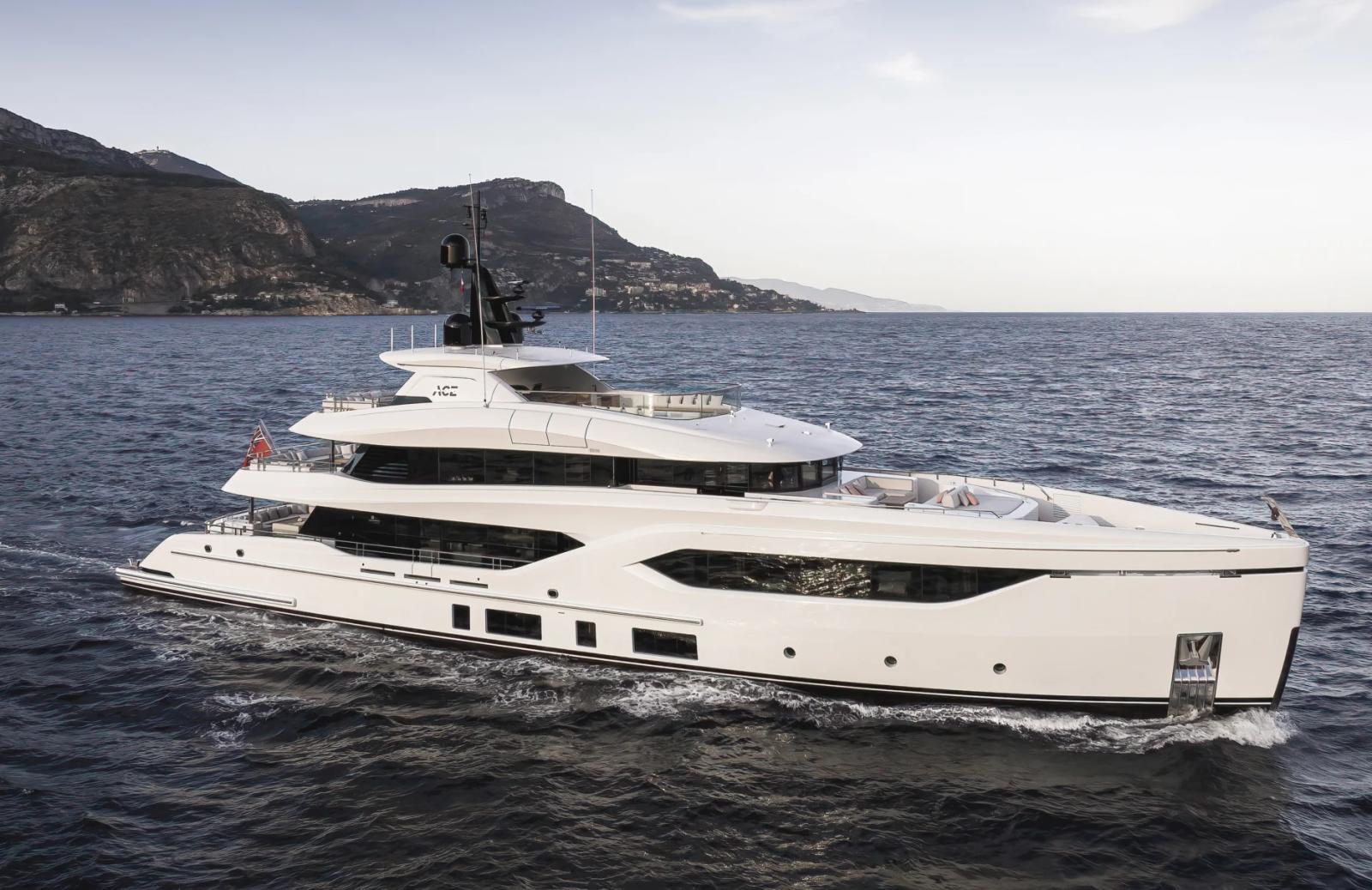 Ace — exterior profile elevated underway