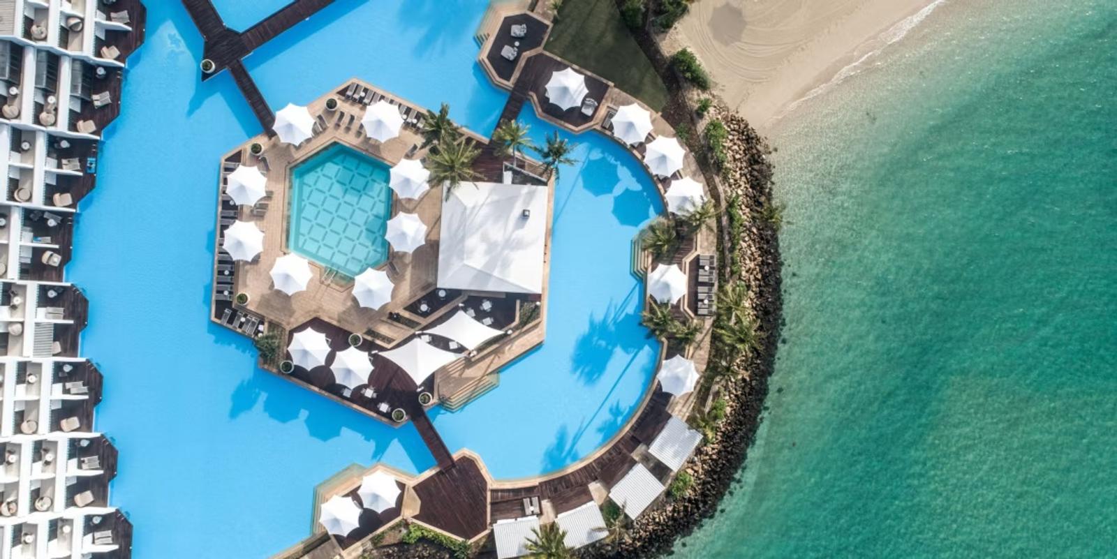 Hayman Pool from directly above