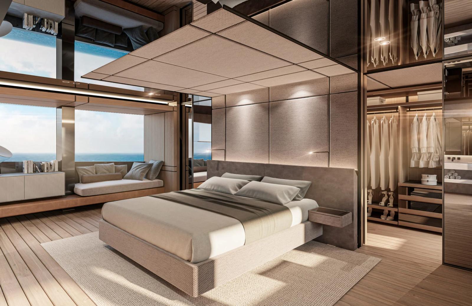 Ace — master suite bed walk in wardrobe