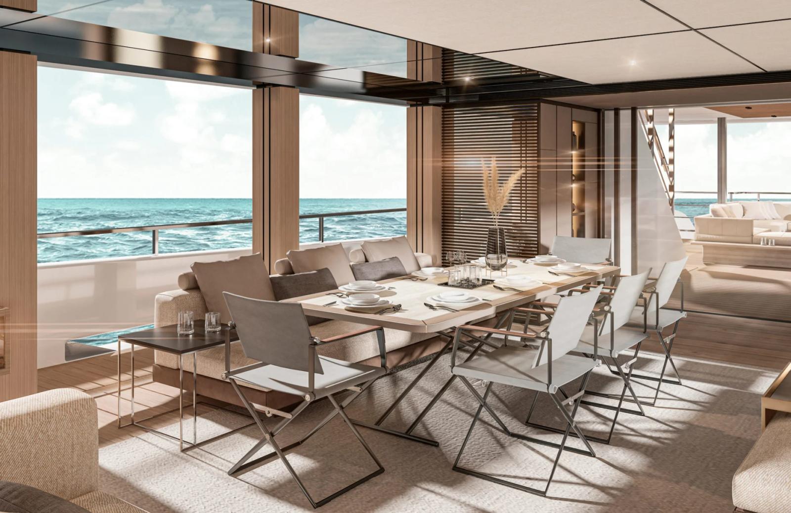 Ace — main deck dining table set