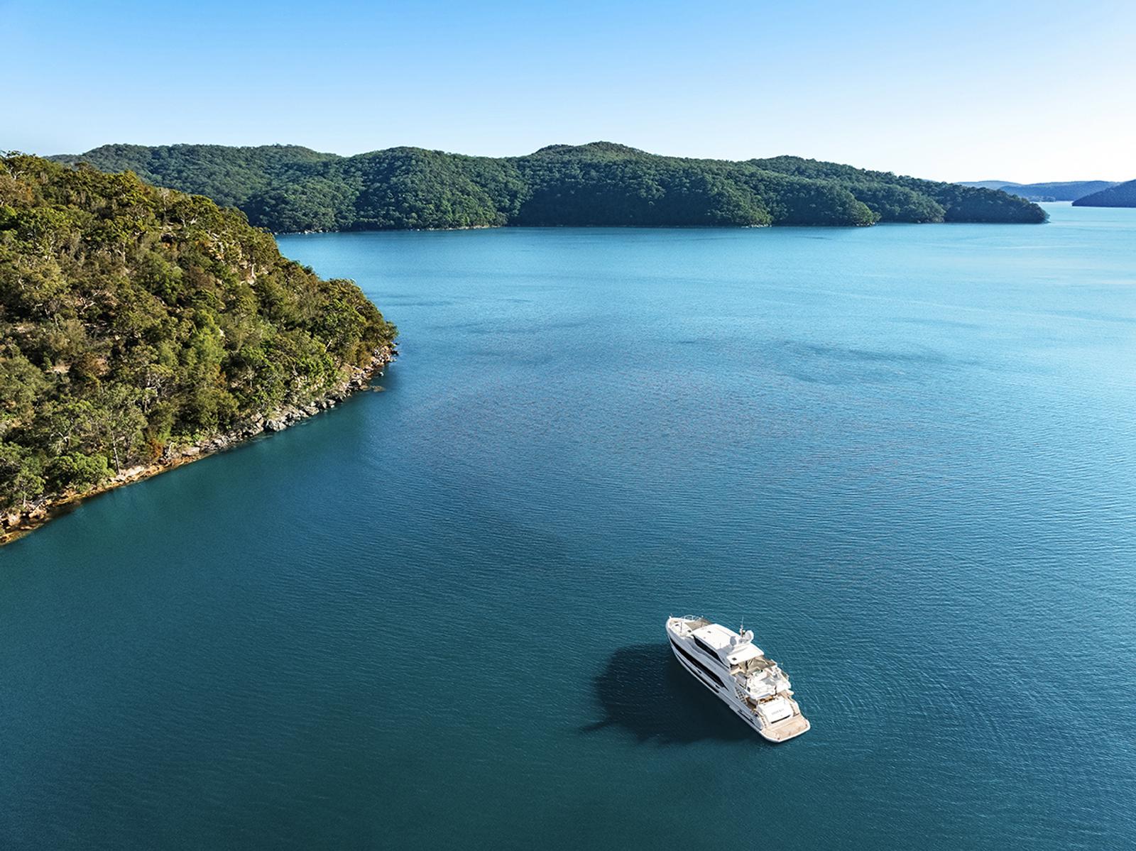 At anchor in a Whitsunday cove