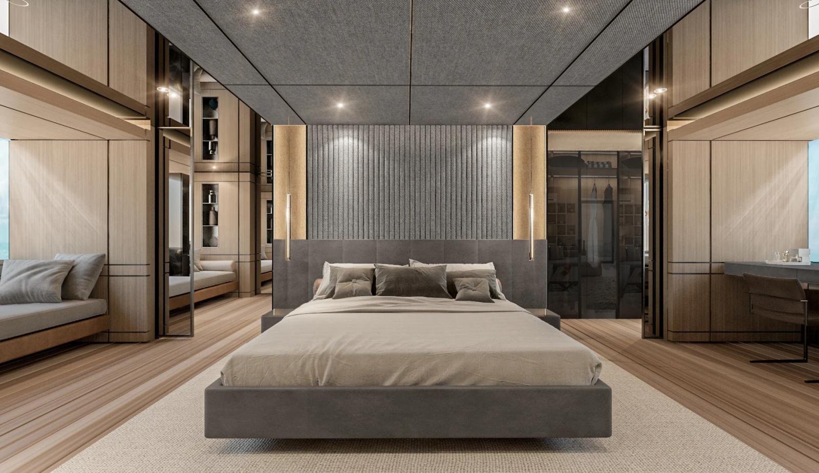 Ace — master suite bed headboard