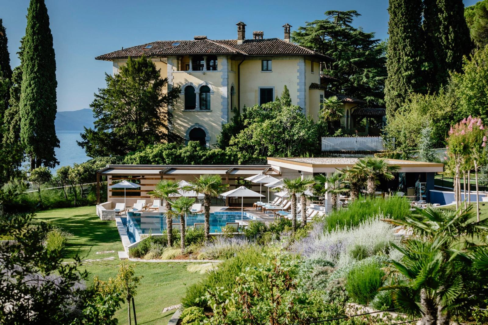 The villa from its gardens