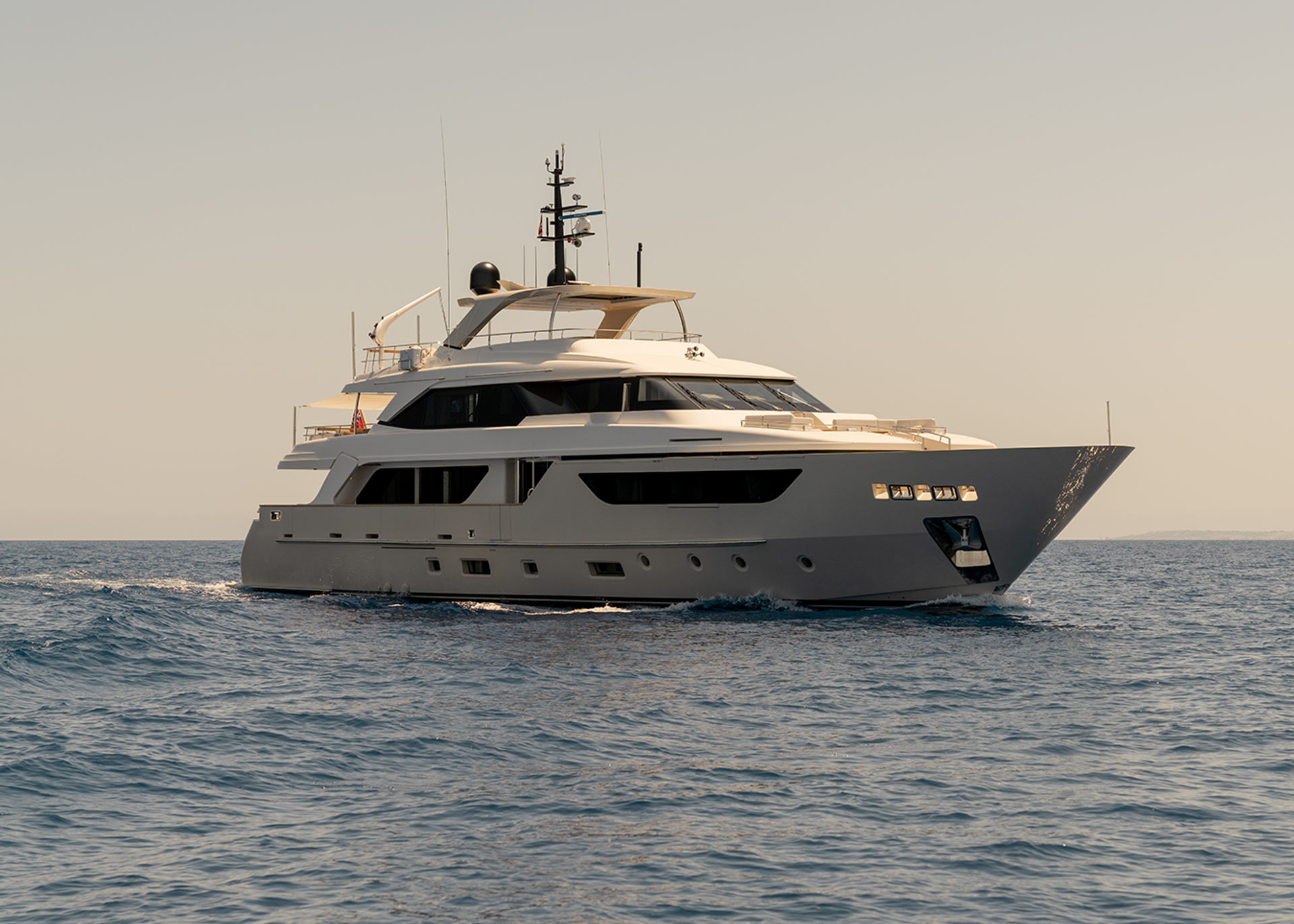 LANCE, a 37.95m Sanlorenzo motor yacht, on Sydney Harbour