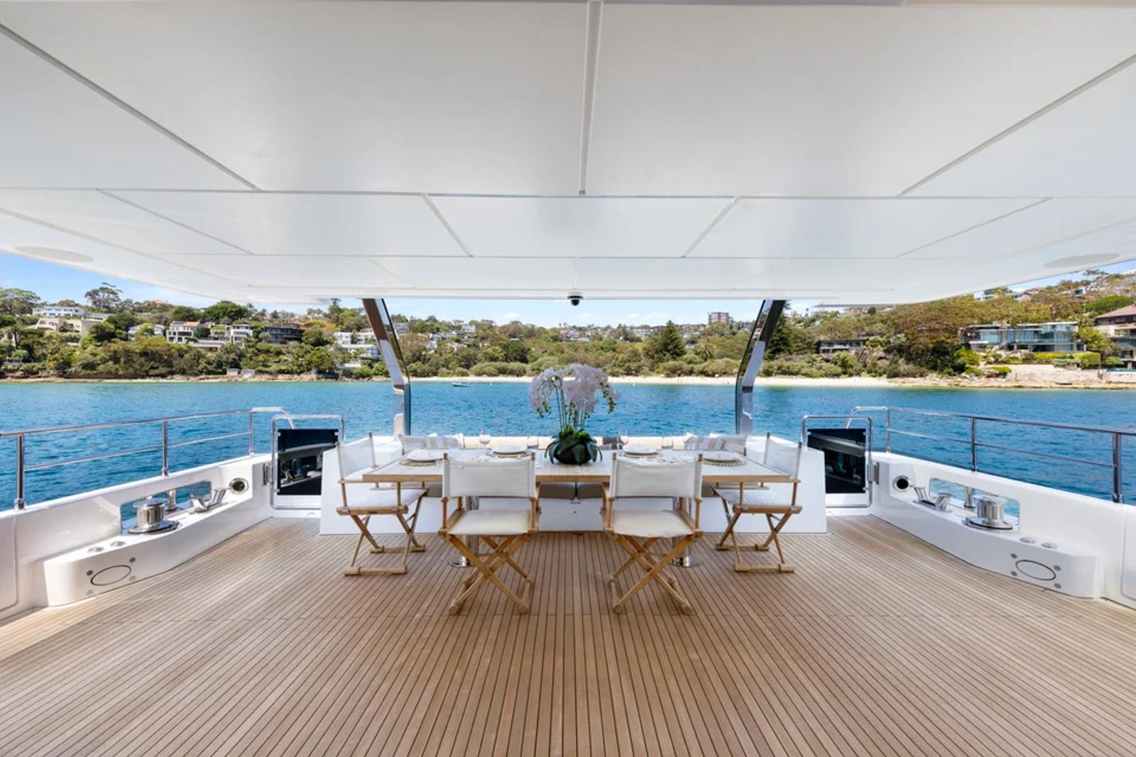 Bluestone 1 — foredeck dining table