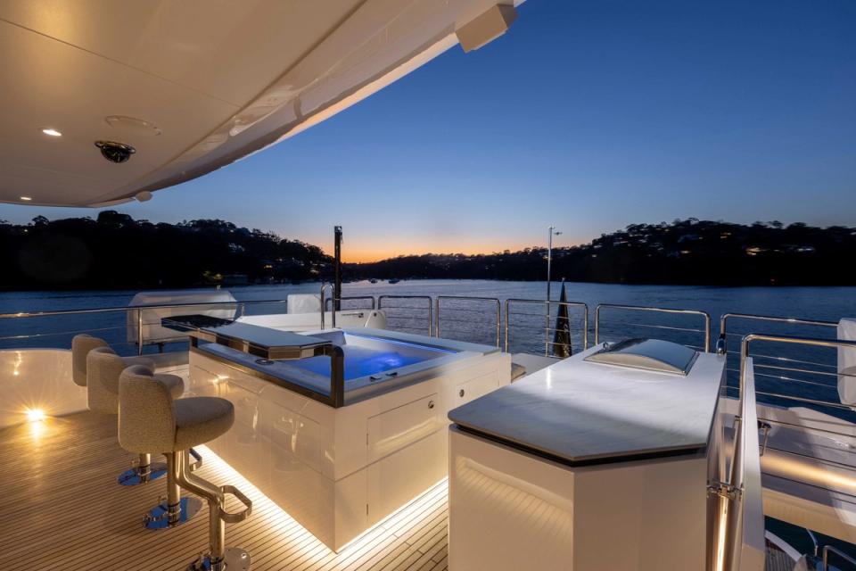 Orraia yacht overnight charter with a relaxing spa experience.
