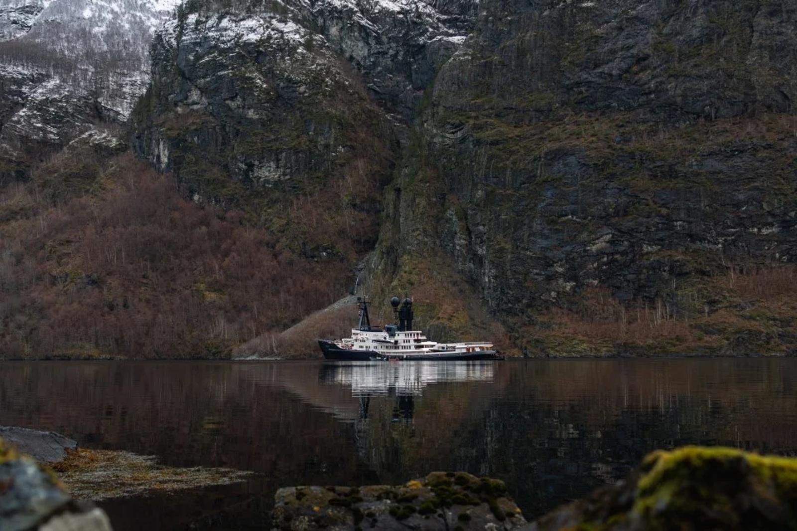 Arctic Norway Fjord Scale Cliffs