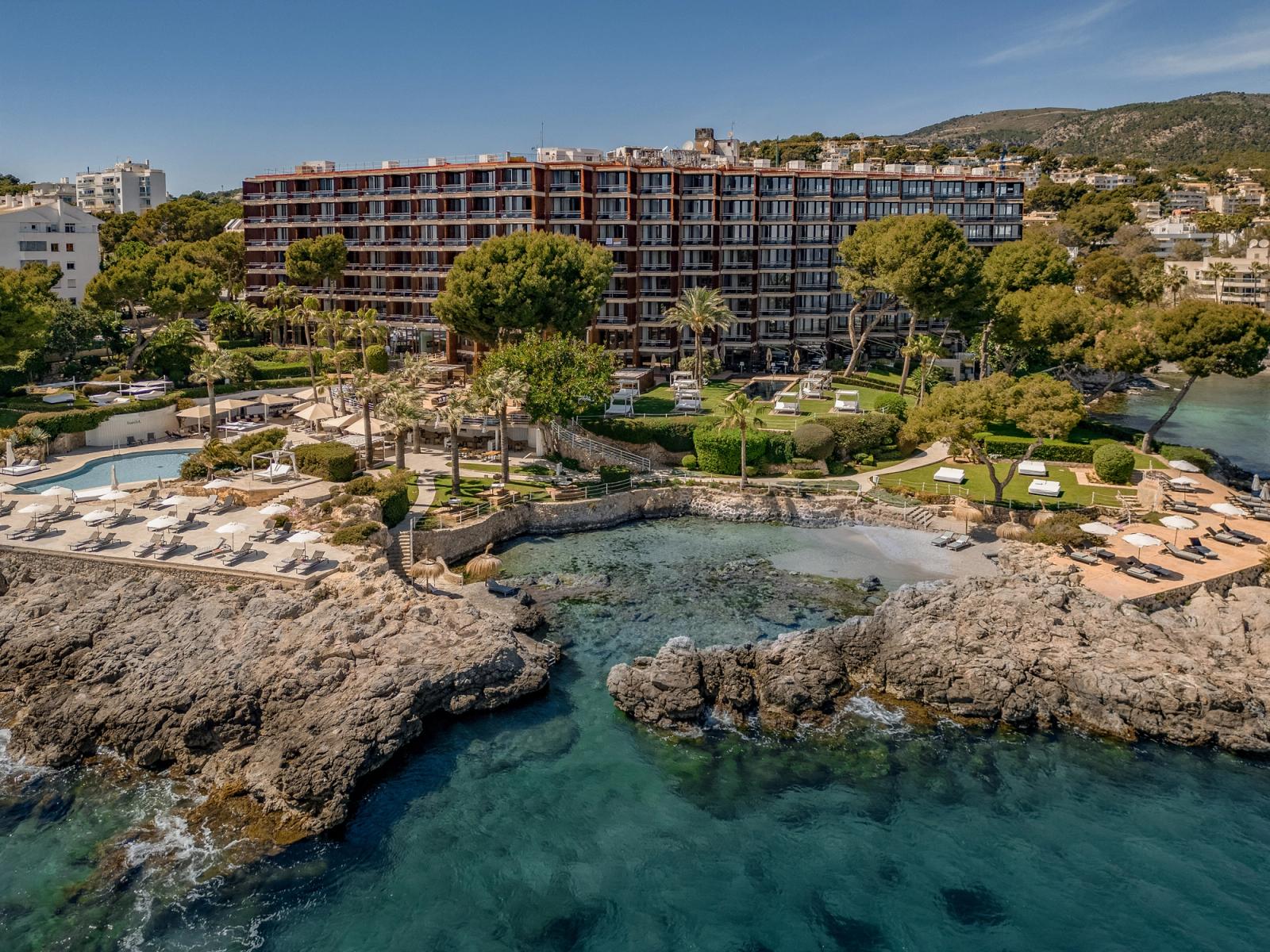 The hotel on its Illetas promontory